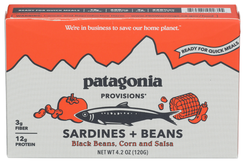 Patagonia Provisions Sardines + Black Beans - 4.2 OZ