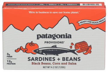 Patagonia Provisions Sardines + Black Beans - 4.2 OZ