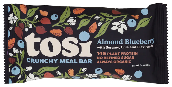 Tosi Almond Blueberry Bar - 2.4 OZ
