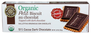 Organic Petit Dark Chocolate Biscuit - 5.29 OZ