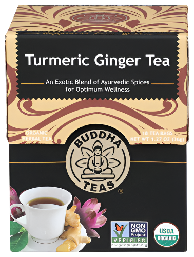 Organic Turmeric Ginger Tea - 18 BG