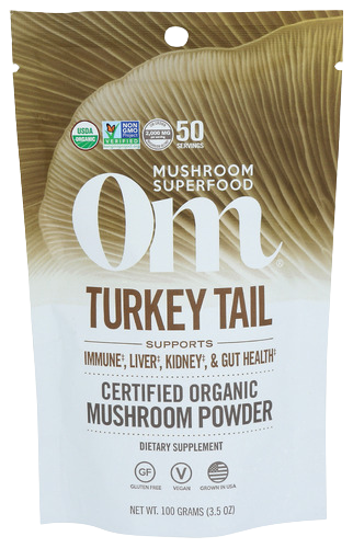 Om Mushroom Organic Turkey Tail Powder - 3.5 OZ