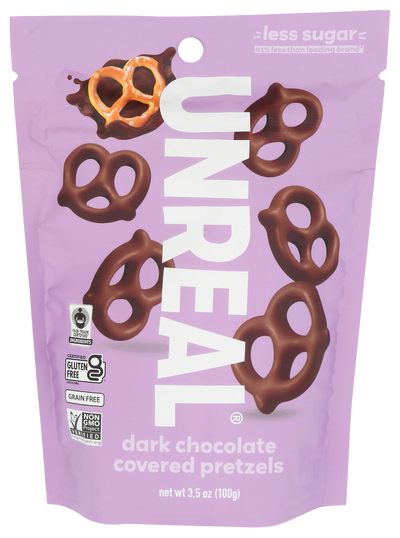 Unreal Dark Chocolate Covered Pretzels - 3.5 OZ