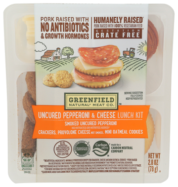 Greenfield Uncured Pepperoni & Cheese Kit - 2.9 OZ