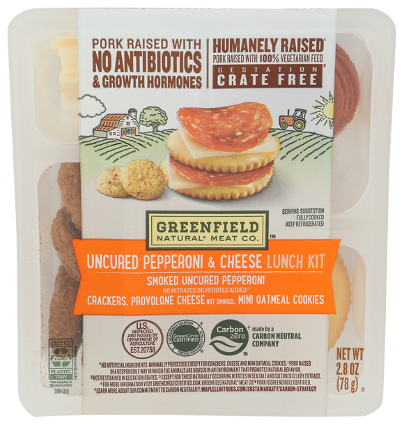 Greenfield Uncured Pepperoni & Cheese Kit - 2.9 OZ