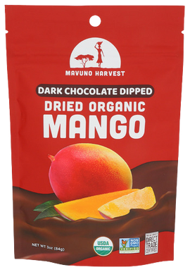 Organic Dark Chocolate Dipped Mangos - 3 OZ
