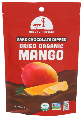 Organic Dark Chocolate Dipped Mangos - 3 OZ