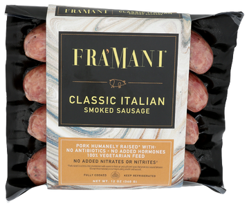 Fra Mani Classic Italian Smoked Sausage - 12 OZ