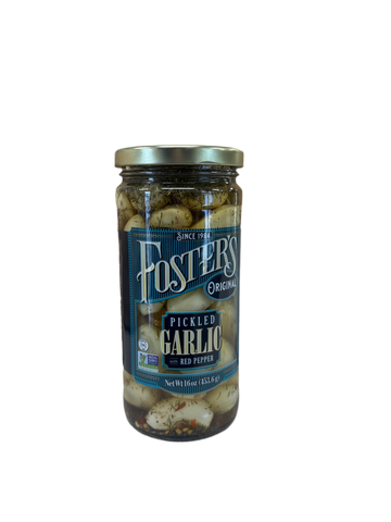 Pickled Garlic & Red Peppers - 16 OZ