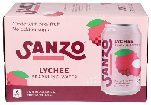 Lychee Sparkling Water 6PK - 72 FO