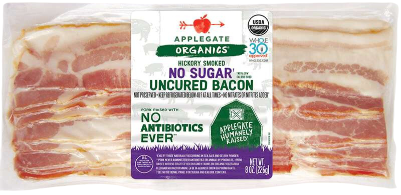 Organic Sliced Bacon - 8 OZ
