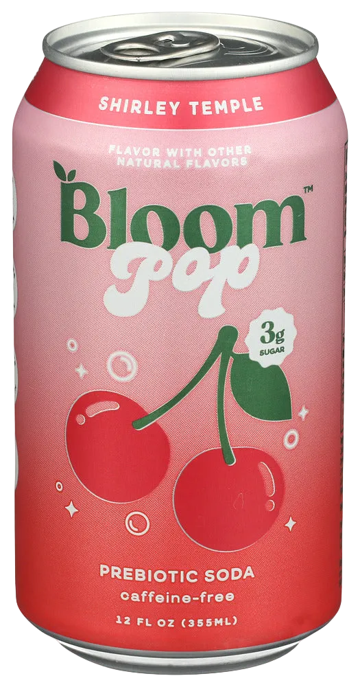 Bloom Shirley Temple Prebiotic Soda - 12 FO