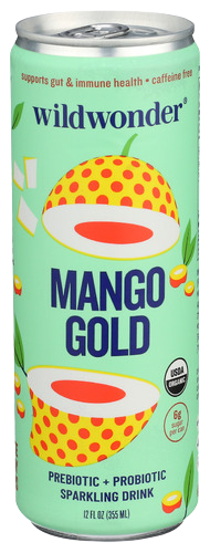 Organic Mango Gold Sparkling Drink - 12 FO