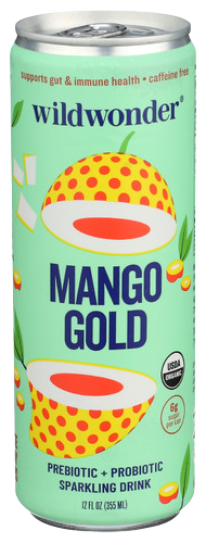 Wild Wonder Mango Gold Sparkling Drink - 12 FO