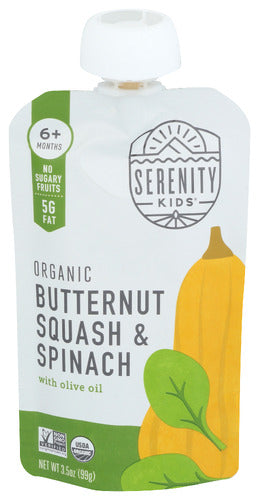 Organic Butternut Squash & Spinach Baby Food - 3.5 OZ