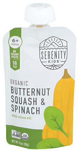 Organic Butternut Squash & Spinach Baby Food - 3.5 OZ