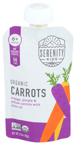Organic Variety Carrots & Olive Oil Pouch - 3.5 OZ
