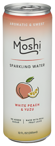 Moshi Peach & Yuzu Sparkling Water - 12 FO