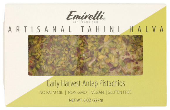 Emirelli Tahini Pistachio Halva - 8 OZ