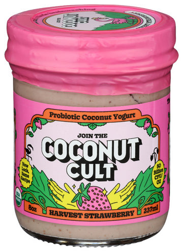 Coconut Cult Harvest Strawberry Probiotic Coconut Yogurt - 8 FO