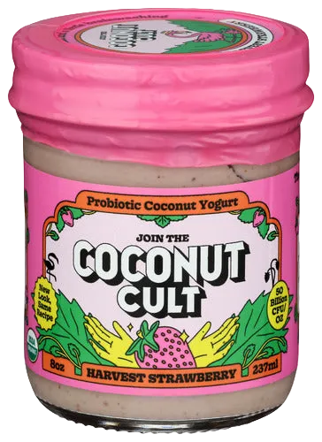 The Coconut Cult Harvest Strawberry Probiotic Coconut Yogurt - 8 FO