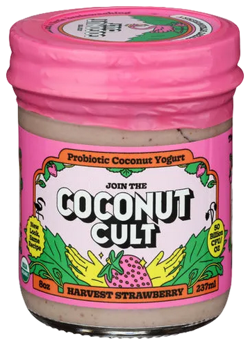 The Coconut Cult Harvest Strawberry Probiotic Coconut Yogurt - 8 FO