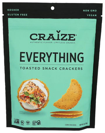 Craize Toasted Everything Cracker - 4 OZ