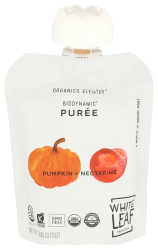 White Leaf Provision Pumpkin & Nectarine Baby Food - 3.17 OZ