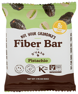 D'Vash Pistachio Fiber Bar - 1.76 OZ