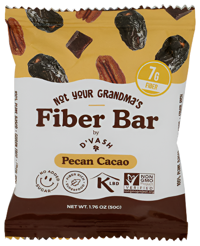 D'Vash Pecan Cacao Fiber Bar - 1.76 OZ