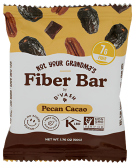 D'Vash Pecan Cacao Fiber Bar - 1.76 OZ