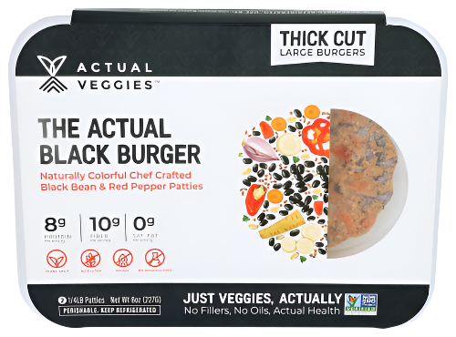 The Actual Black Burger - 8 OZ