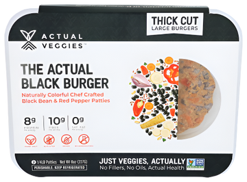 The Actual Black Burger - 8 OZ