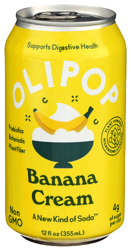 Olipop Banana Cream Sparkling Tonic - 12 FO