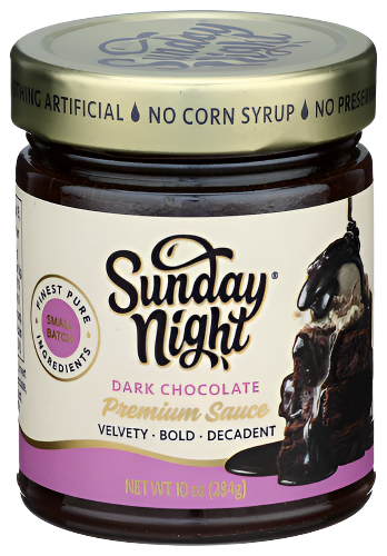 Bittersweet Dark Chocolate Sauce - 10 OZ