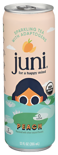 Juni Sparkling Adaptogen Peach Tea - 12 FO