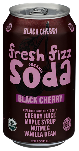 Fresh Fizz Black Cherry Soda - 12 FO