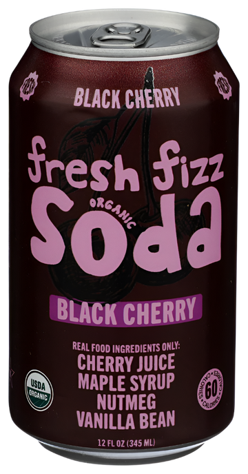 Fresh Fizz Black Cherry Soda - 12 FO