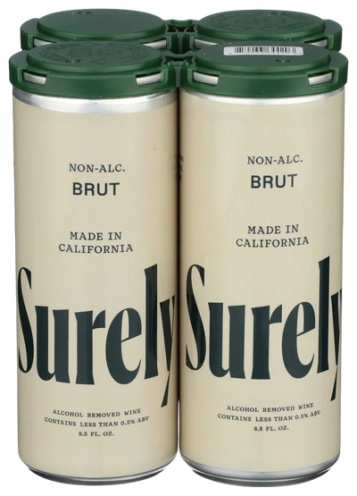 Surely Non-Alcoholic Sparkling Brut Wine - 4 PK