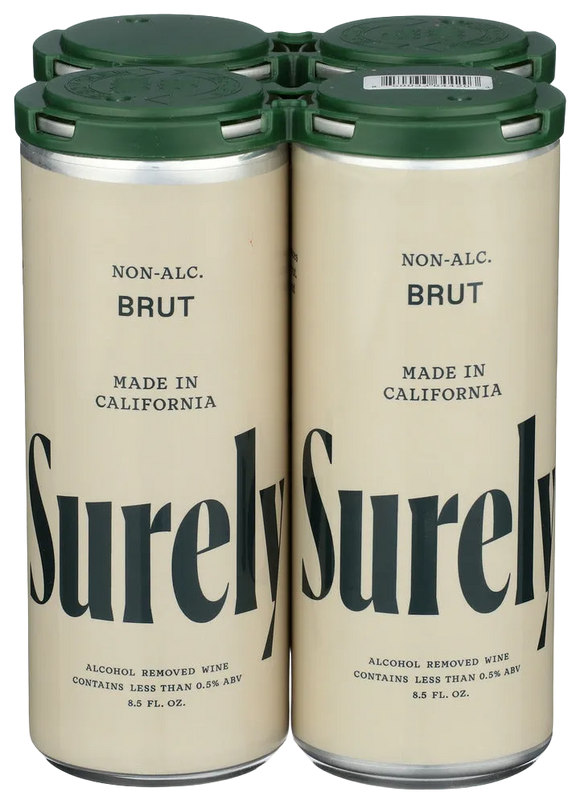 Surely Non-Alcoholic Sparkling Brut Wine - 4 PK