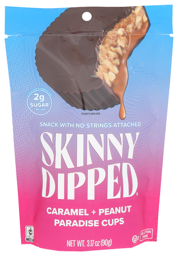 Skinnydipped Chocolate Caramel Peanut Cups - 3.17 OZ