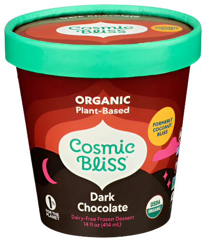 Organic Dark Chocolate Ice Cream - 14 FO