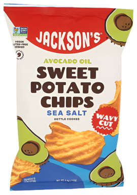 Jacksons Avocado Oil Sea Salt Sweet Potato Chips - 5 OZ