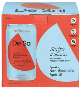 De Soi Italian Spritz Mocktail - 4 PK