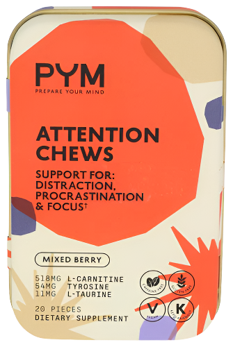 PYM Mixed Berry Attention Chews - 20 PC