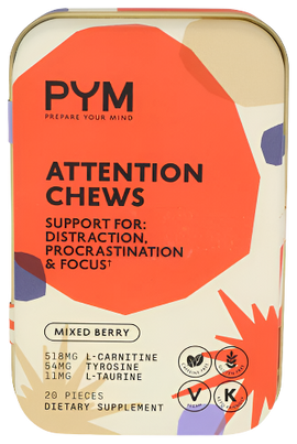 PYM Mixed Berry Attention Chews - 20 PC