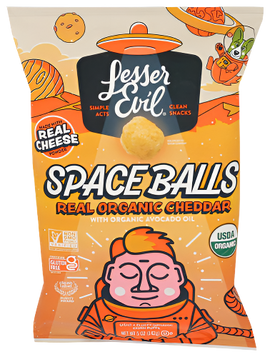 Organic Cheddar Space Balls - 5 OZ