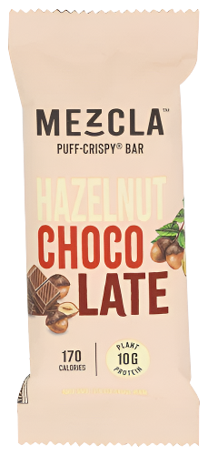 Mezcla Hazelnut Chocolate Puff-Crispy Bar - 1.4 OZ