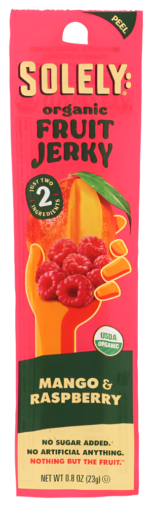Solely Mango & Raspberry Jerky - 0.8 OZ