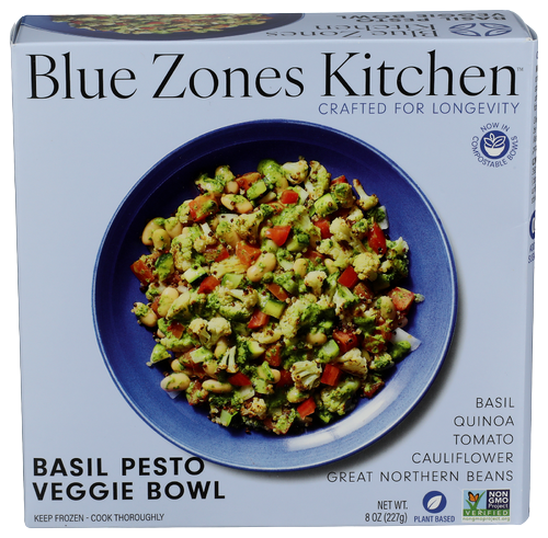 Blue Zones Basil Pesto Veggie Bowl - 8 OZ